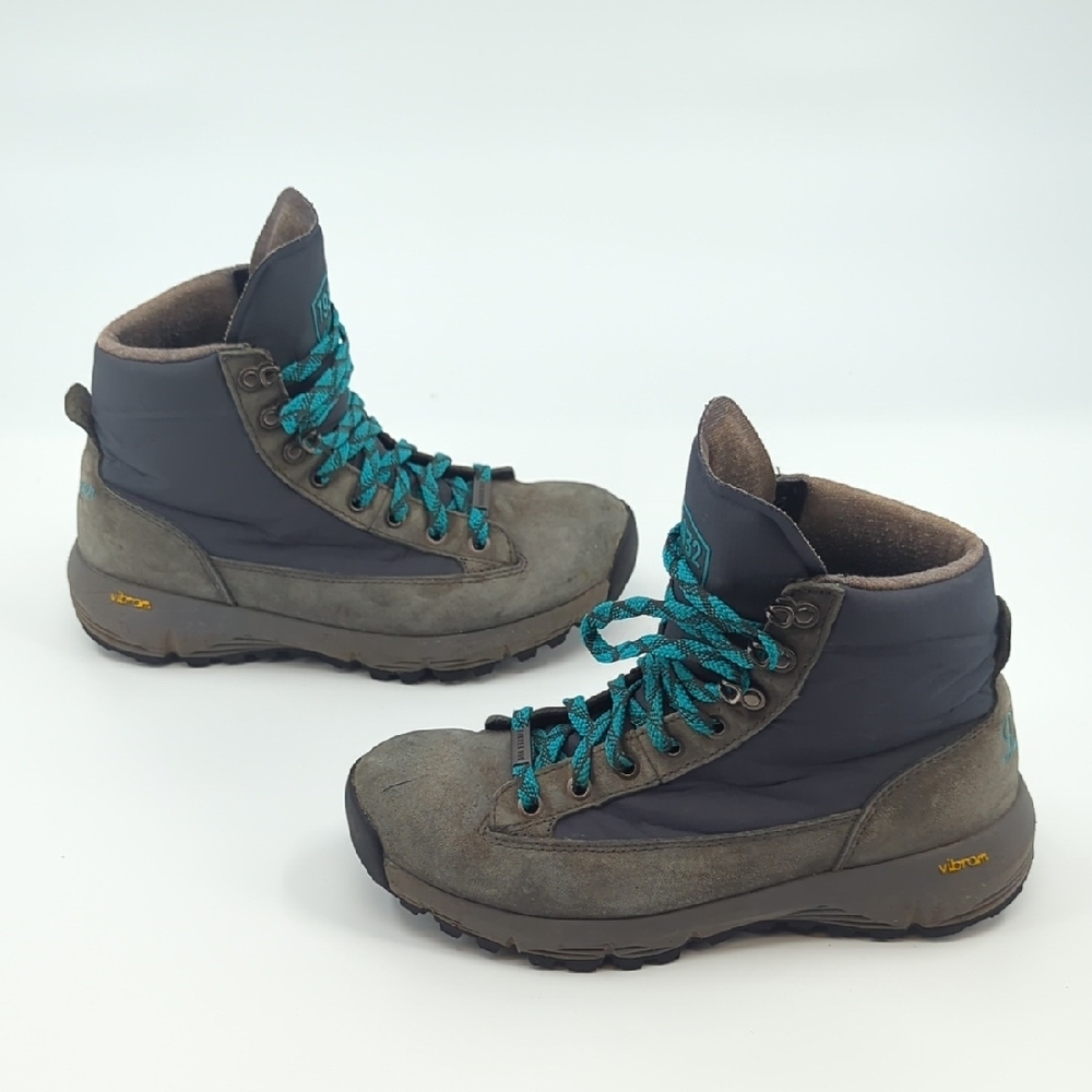 DANNER Women's Explorer 650 5" Gray/Bright Blue Hiking Boots Waterproof Sz 6 - Picture 5 of 8